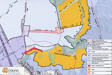 Click para ampliar Plano del área propuesta como urbana por la Municipalidad de Colina