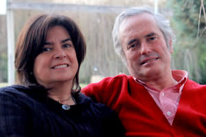 Max Larraín con su esposa Verónica Aguirre