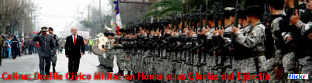 Reportaje fotográfico en Colina: Desfile Cívico Militar en Honor a las Glorias del Ejército
