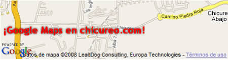 Google Maps en chicureo.com