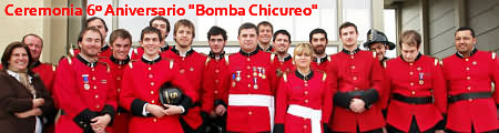 Reportaje en  Flickr:  Ceremonia 6º Aniversario "Bomba Chicureo"
