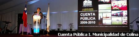 Cuenta Pública 2009-2010 Alcalde de Colina.