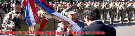 Reportaje fotográfico: Desfile Cívico/Militar por Fiestas Patrias en Colina